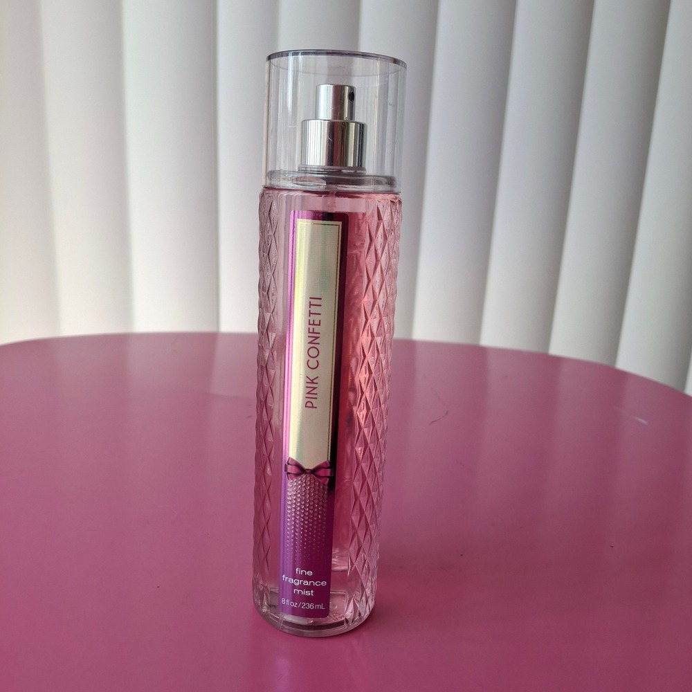 Bath & Body Works PINK CONFETTI Fine Fragrance Mist 8 oz Retired